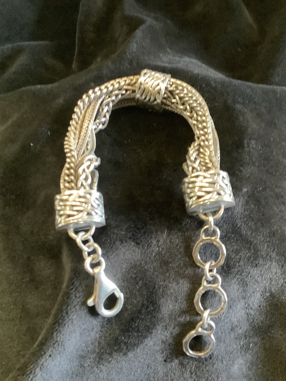Silpada Talk of the Town Sterling Multi Chain Bracelet